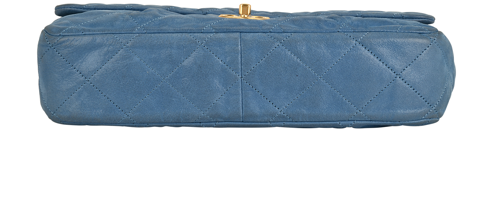 Single Flap, &pound;2,500, Handbags, Blue, Leather, Top view